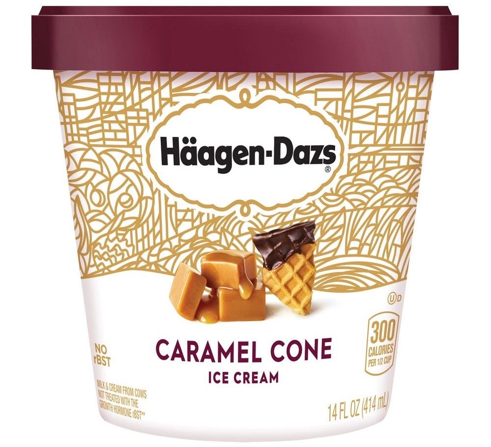 HAAGEN-DAZS Ice Cream, Caramel Cone