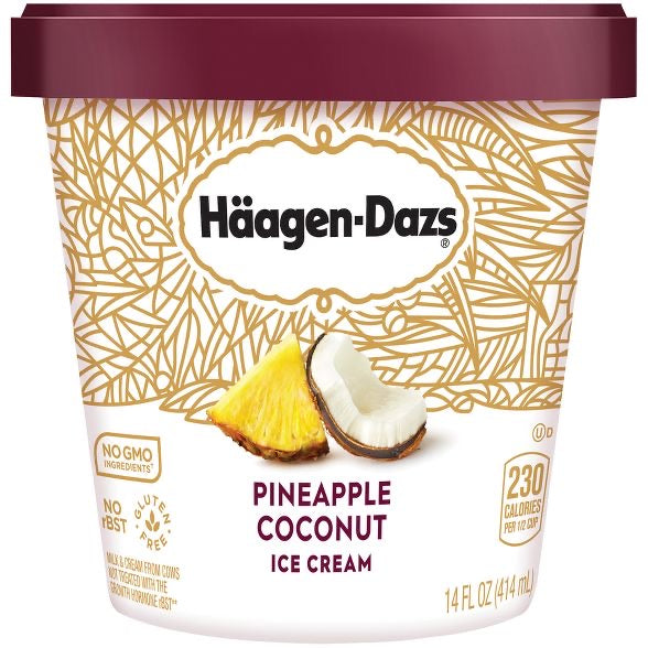 HAAGEN-DAZS Ice Cream, Pineapple Coconut